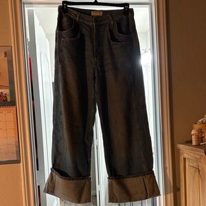 We The Free Dark Gray Flare Jeans